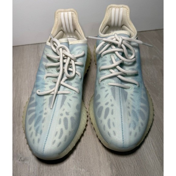 Adidas Yeezy Boost 350 V2 Light Blue Ice Cream Ice Cream FV3254 Mens Size 8 - Picture 4 of 12